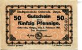 Ostpreußen 50 Pfg. Osterode, -