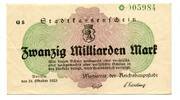 Berlin 20 Miarden Mk. Berlin, -