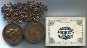 Großbritannien Kupfer Medaille ~ The Beatles - mit 2 Ketten in original Verpackung ~ -