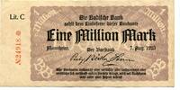 Baden 1 Mio. Mk. Mannheim, -