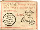 Mainz, 3 Livres Belagerungsgeld, -