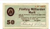 Niedersachsen 50 Md. Mk. Cloppenburg, -