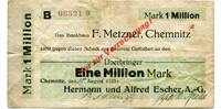 Sachsen 1 Mio. Mk. Chemnitz, -