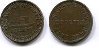 Südafrika, Halfpenny Token Cap Town-Marsh & Sohns, -