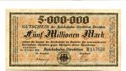 Sachsen 5 Mio. Mk. Dresden, -