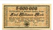 Sachsen 5 Mio. Mk. Dresden, -