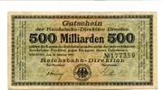 Sachsen 500 Md. Mk. Dresden, -