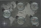 Österreich, 5 x 20 Euro 5x20 Euro -Augen der Kontinente-, -