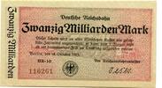 Deutschland 20 Md. Mk. Berlin,Reichsbahn, -