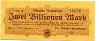 Deutschland 2 Bio. Mk. Berlin,Reichsbahn, -