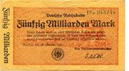 Deutschland 50 Md. Mk. Berlin,Reichsbahn, -
