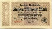 Deutschland 100 Mio. Mk. Berlin,Reichsbahn, -