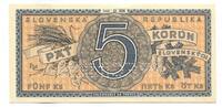 Slowakei, 5 Korun SPEZIMEN, -