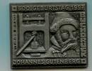 Deutschland, Fe Plakette 600.Geburtstag Johannes Gutenberg, -
