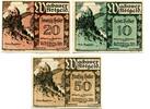 Niederösterreich 5x10 ,5x20, 5x50 Heller Wachau, -