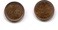 Deutschland, 5 Cent 2 Cent Wertseite auf 5 Cent Ronde - Stempelkoppelung -