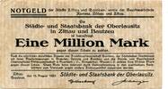 Sachsen 1 Mio. Mk. Zittau, -