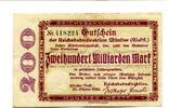 Deutsches Reich 200 Md. Mark Münster, -