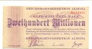Deutsches Reich 200 Mio. Mark Altona, -