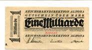 Deutsches Reich 1 Md. Mark Altona, -