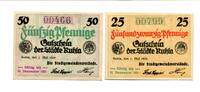 Thüringen 25 Pfg. 50 Pfg. Ruhla, -