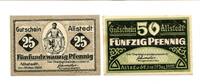 Thüringen 25 Pfg. 50 Pfg. Allstedt, -