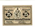 Thüringen 25 Pfg. Allstedt, -