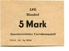 DDR 5 Mark o.D. Hinsdorf, I/I- 15,00 EUR Differenzbesteuert nach §25a UStG zzgl. 6,00 EUR Versand