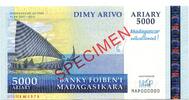 Madagaskar, 5000 Ariari SPECIMEN, -
