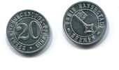 Bremen, 20 Pfennig Bremer Verrechnungspfennig, -