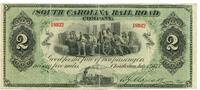 USA, 2 Dollars The South Carolina Rail Road Company, -