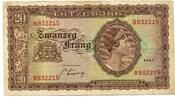 Luxemburg, 20 Frang 1943 III