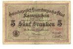 Luxemburg, 5 Franken 1918 gebraucht