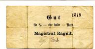 Ostpreußen 1/2 Mark Ragnit, -
