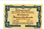 Pfalz 20 Mark Zweibrücken, -