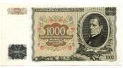 1000 Korun 1934 Tschechoslowakei, SPECIMEN, I-