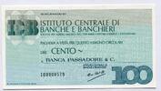 Italien 100 Lire ~ Istituto Centrale di Banche e Banchieri ~ -