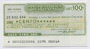 Italien 100 Lire ~ Banca Cattolica del Veneto ~ -