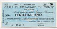 Italien 150 Lire ~ Cassa di Risparmio di Cueno ~ -