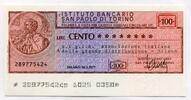 Italien 100 Lire ~ Istituto Bancario San Paolo di Torino ~ -