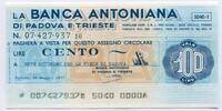 Italien 100 Lire ~ La Banca Antonina ~ -
