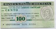 Italien 100 Lire ~ La Banca S. Paolo Brescia ~ -