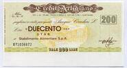 Italien 200 Lire ~ Il Credito Artigiano ~ -