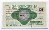 Italien 100 Lire ~ Il Banco di Sicilia ~ -