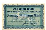 Rheinland 20 Mio. Mark Solingen-Wald, -