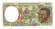 Zentralafrikanishe Staaten, 1000 Francs Gabon, -