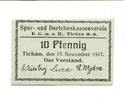 Oberschlesien 10 Pfg. Tichau, -