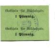 Württemberg 2x1 Pfg. Waiblingen, -
