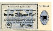 Sachsen-Anhalt 100 Mio. Mark Quedlinburg, -