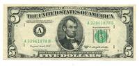 5  Dollars 1950C USA,  unz